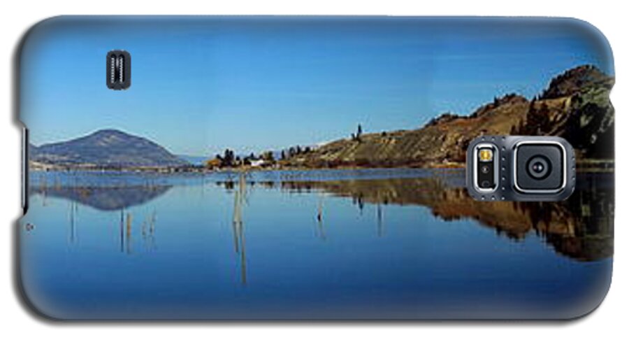 Kayaking Galaxy S5 Case featuring the photograph Skaha Lake Kayaking Panorama by Guy Hoffman