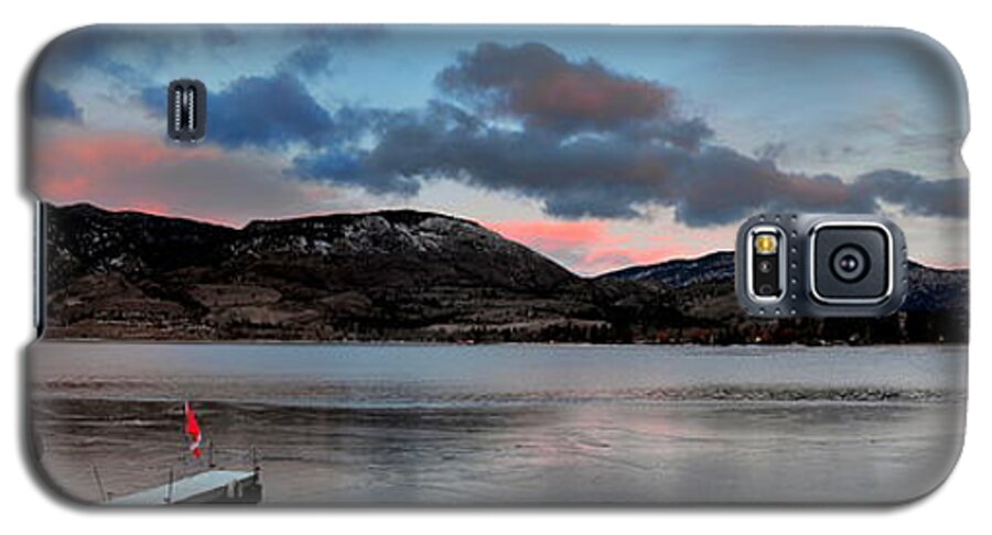Panorama Galaxy S5 Case featuring the photograph Skaha Lake Panorama 02-19-2014 by Guy Hoffman