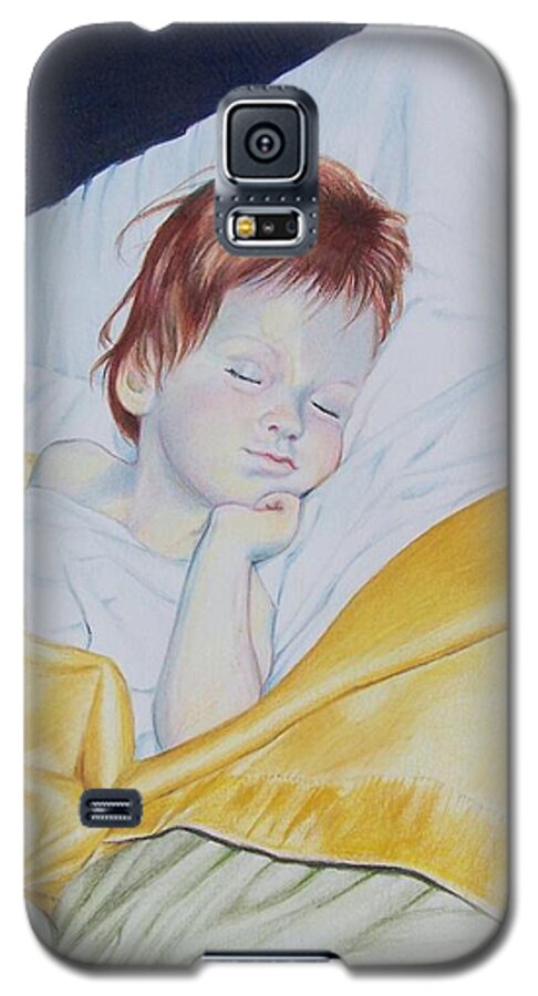 Baby Galaxy S5 Case featuring the mixed media Sleeping beauty by Constance Drescher