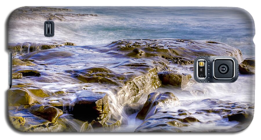 Ocean Galaxy S5 Case featuring the photograph Smoky Rocks of La Jolla by Dusty Wynne