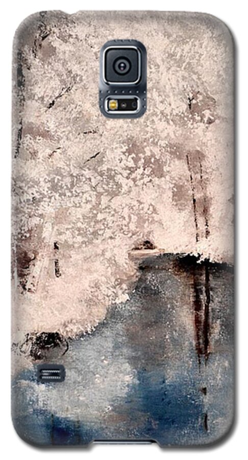 Snow Galaxy S5 Case featuring the painting Winter Wonderland by Denise Tomasura