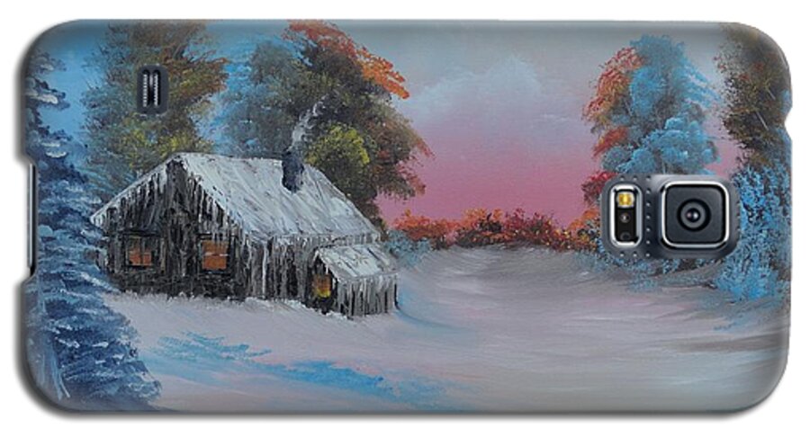 Landscape Galaxy S5 Case featuring the painting Snowbound.....but Gorgeous by Bob Williams