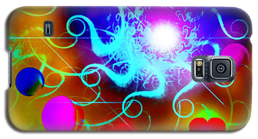 Spiritual Art Galaxy S5 Case featuring the digital art Solar Event by Ute Posegga-Rudel