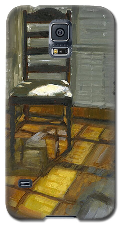 Chair Galaxy S5 Case featuring the painting SOLD Darkness or Light? by Nancy Parsons