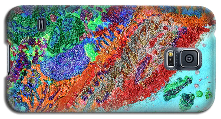 Abstract Galaxy S5 Case featuring the painting Soul Map I by Strangefire Art    Scylla Liscombe