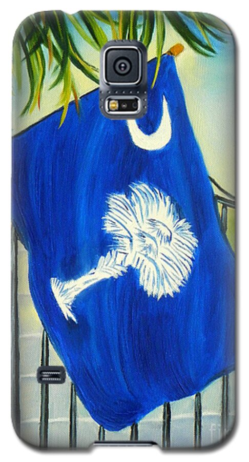 Art Galaxy S5 Case featuring the painting South Carolina - A State of Art by Shelia Kempf