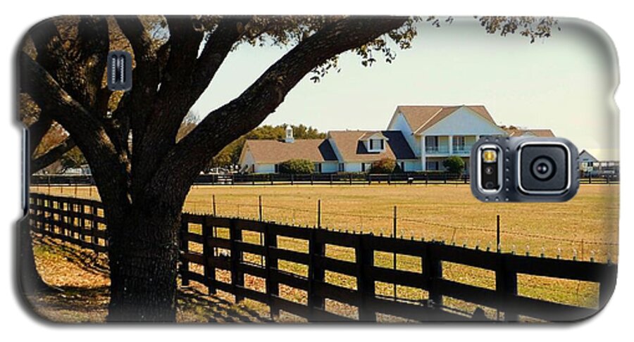 Southfork Ranch Galaxy S5 Case featuring the photograph Southfork Ranch - Across the Pasture by Robert ONeil