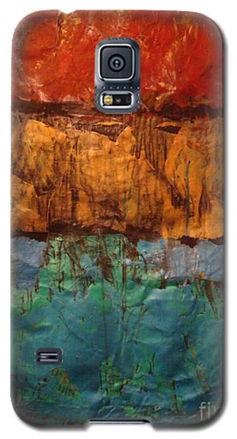 Space I Galaxy S5 Case featuring the painting Space I by Fereshteh Stoecklein
