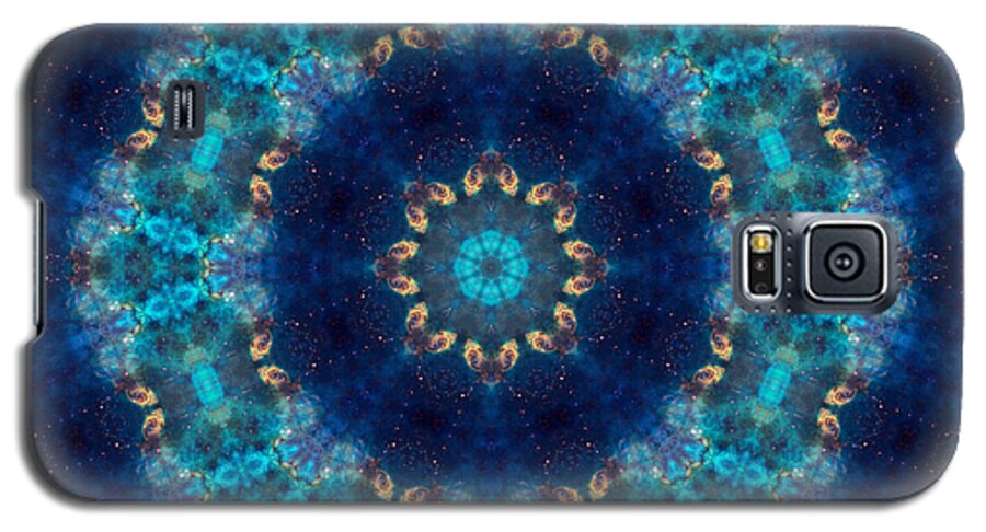 Abstract Galaxy S5 Case featuring the photograph Space Kaleidoscope by Pete Trenholm