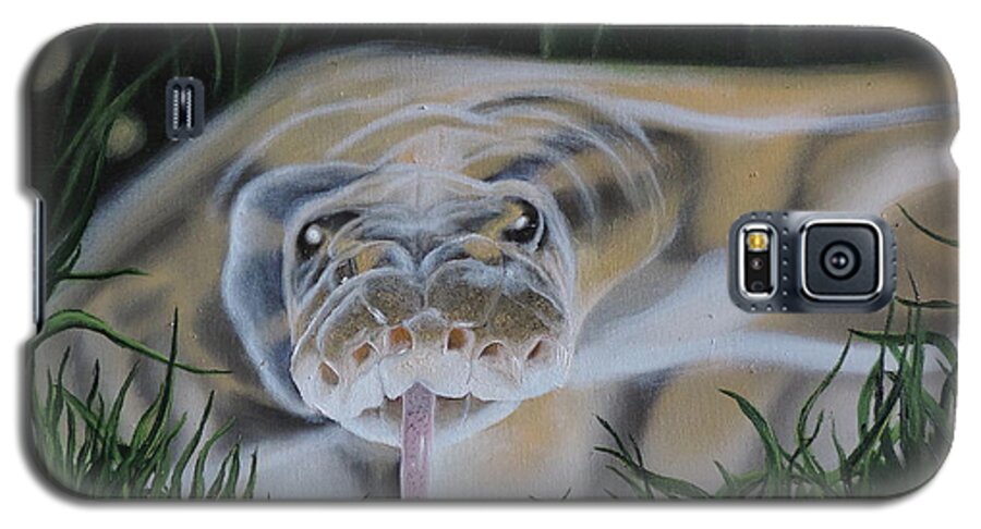 Reptiles Galaxy S5 Case featuring the painting Ssssmantha by Dianna Lewis