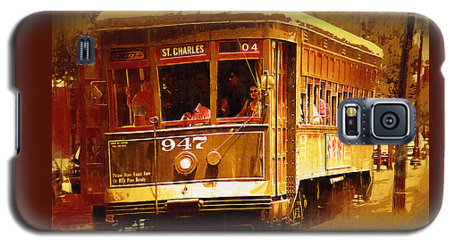 Street-car Galaxy S5 Case featuring the painting St Charles Street Car by Kirt Tisdale