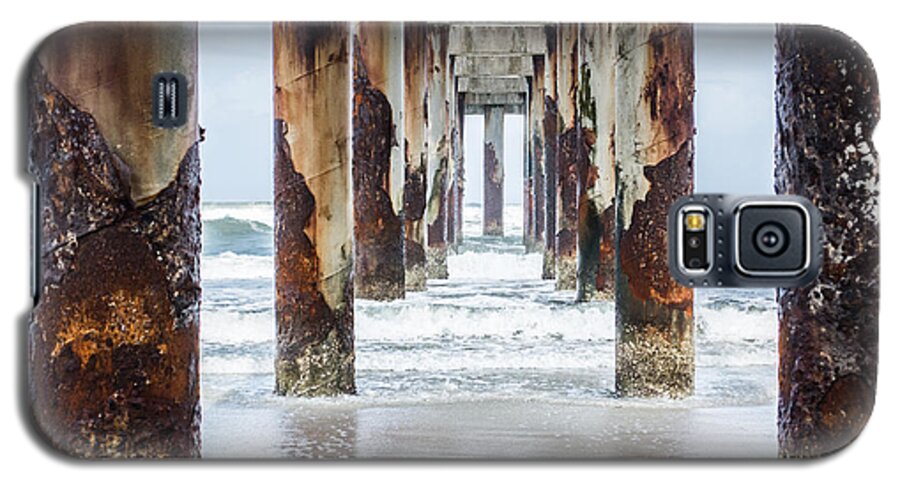Saint Augustine Galaxy S5 Case featuring the photograph St Johns County Ocean Pier In Saint Augustine Florida #2 by Parker Cunningham