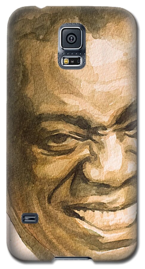 Louis Armstrong Galaxy S5 Case featuring the painting St. Louis Blues by Laur Iduc