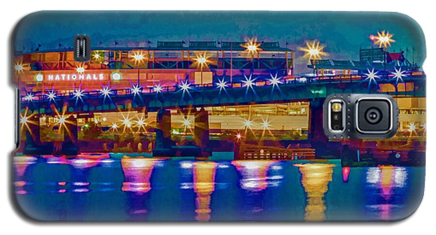 Baseball Galaxy S5 Case featuring the photograph Starry Night at Nationals Park by Jerry Gammon
