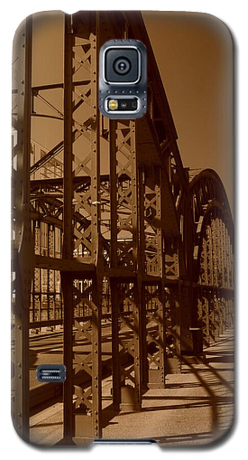Steel Bridge Galaxy S5 Case featuring the photograph Steel Shadows by Miguel Winterpacht