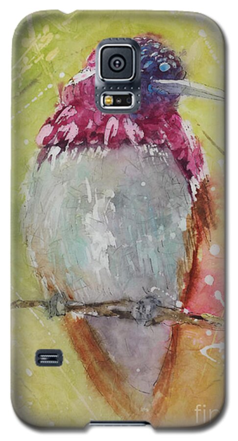 Hummingbird Galaxy S5 Case featuring the painting Still For a Moment by Carol Losinski Naylor