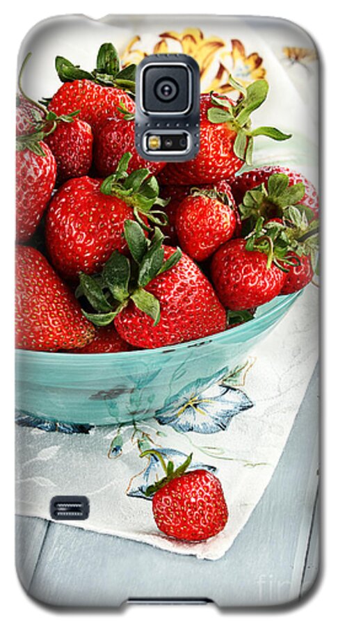Strawberry Galaxy S5 Case featuring the photograph Strawberries by Stephanie Frey