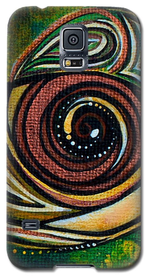Deborha Kerr Galaxy S5 Case featuring the painting Strength Spirit Eye by Deborha Kerr