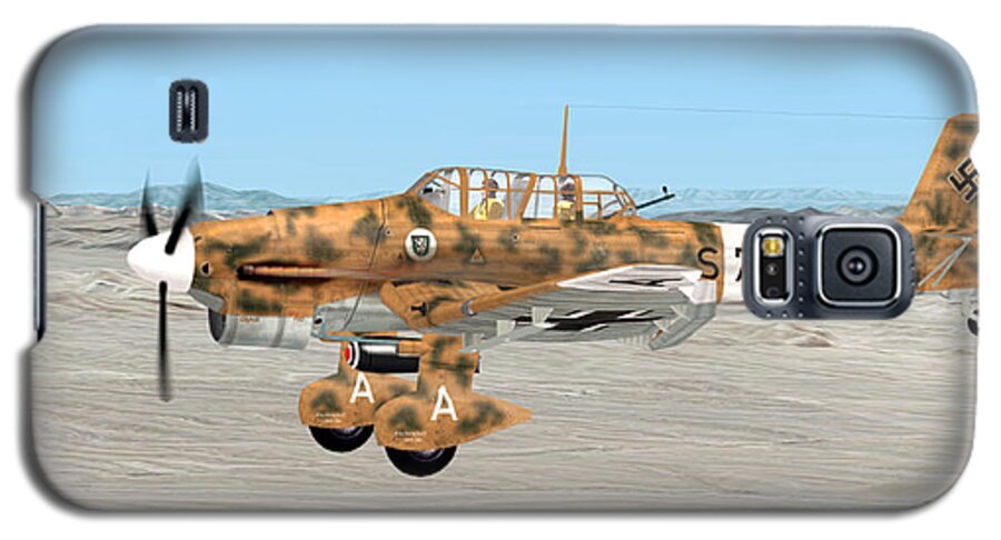 Dive Bomber Galaxy S5 Case featuring the digital art Stuka Dive Bomber by Walter Colvin