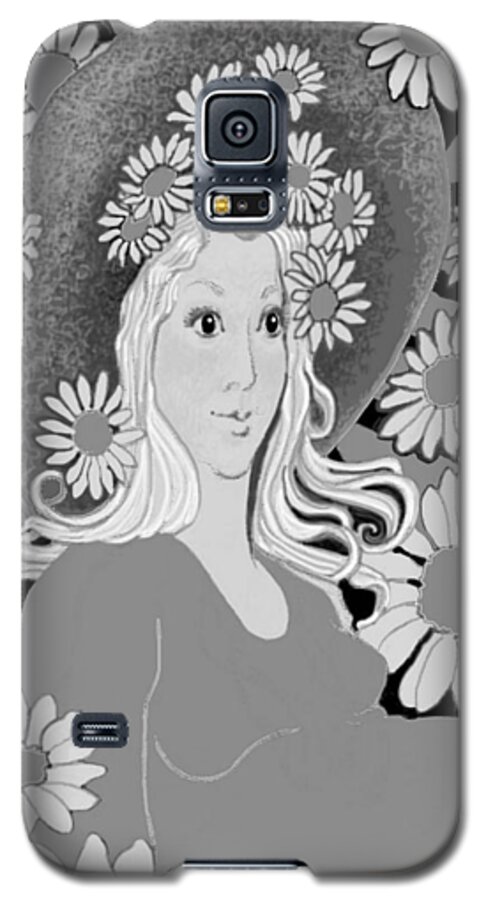 Sunflower Galaxy S5 Case featuring the digital art Summer by Carol Jacobs