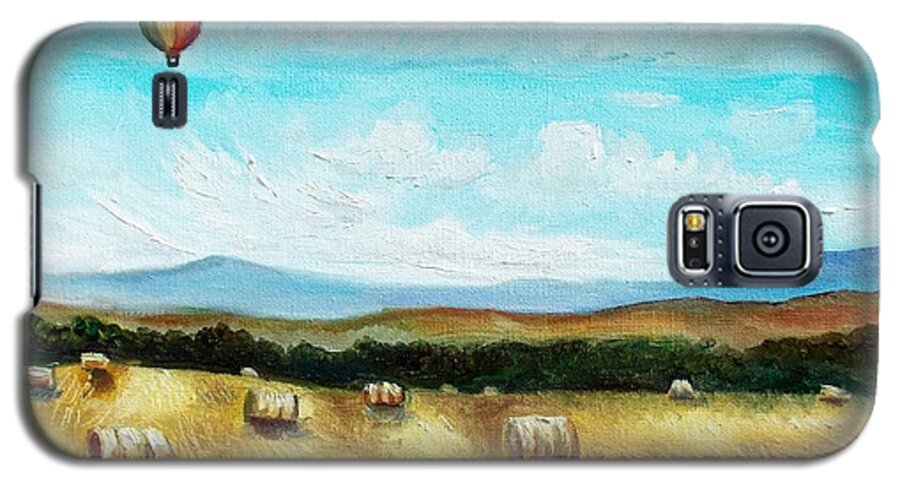Landscape Galaxy S5 Case featuring the painting Summer Flight 3 by Shana Rowe Jackson