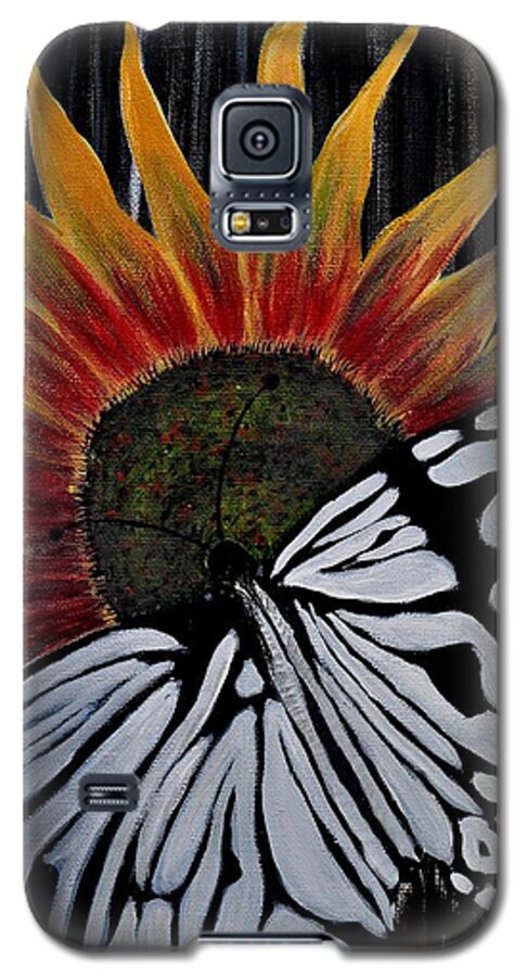 Butterfly Galaxy S5 Case featuring the painting Sun-Fly by Preethi Mathialagan