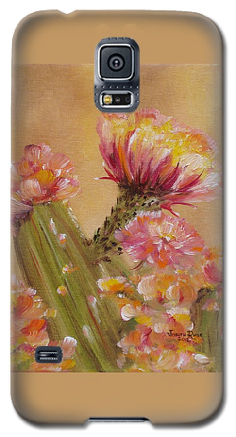 Cactus Galaxy S5 Case featuring the painting Sun Worshipper by Judith Rhue