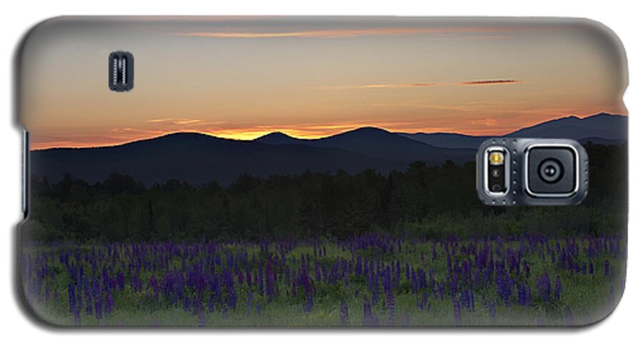 Sunrise Galaxy S5 Case featuring the photograph Sunrise over a Field of Lupines by John Vose