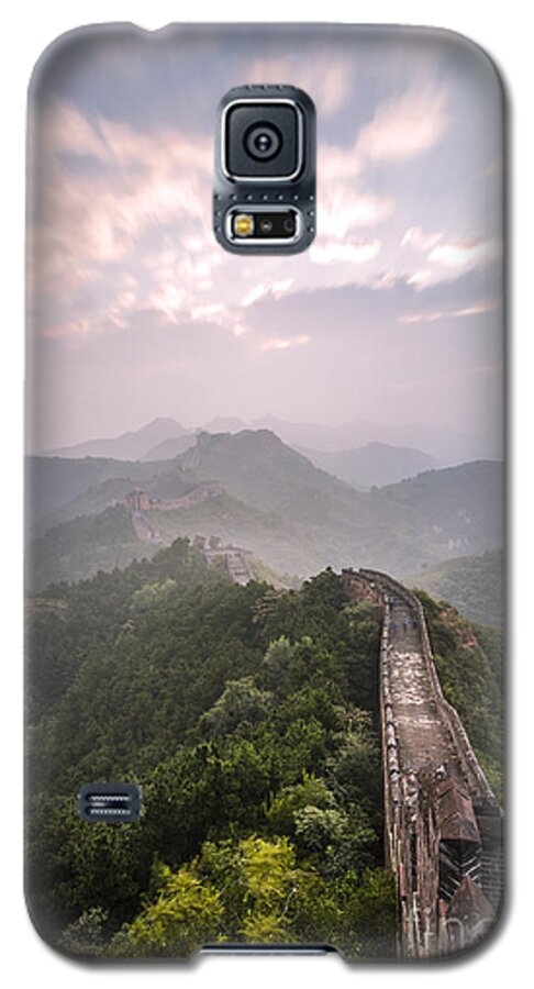 China Galaxy S5 Case featuring the photograph Sunrise over the Great Wall of China by Matteo Colombo