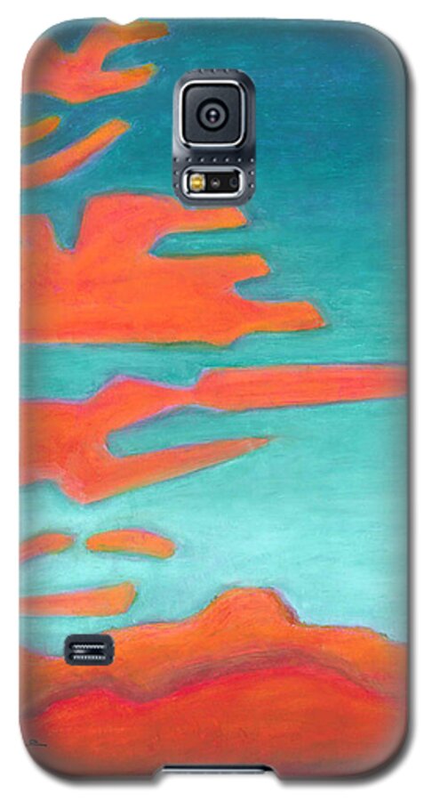 Landscape Galaxy S5 Case featuring the painting Sunrise Pursuit by Carrie MaKenna