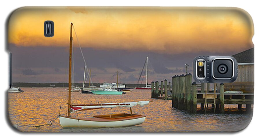 Sunset Galaxy S5 Case featuring the photograph Sunset at Kennedy Compound by Amazing Jules