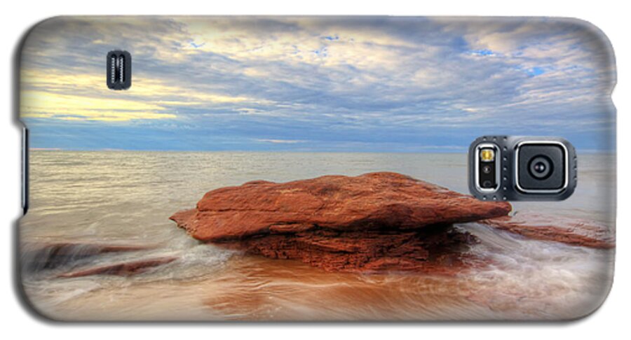 pei prince Edward Island national Park Sunset Galaxy S5 Case featuring the photograph sunset hour at PEI National Park. by Evelyn Garcia