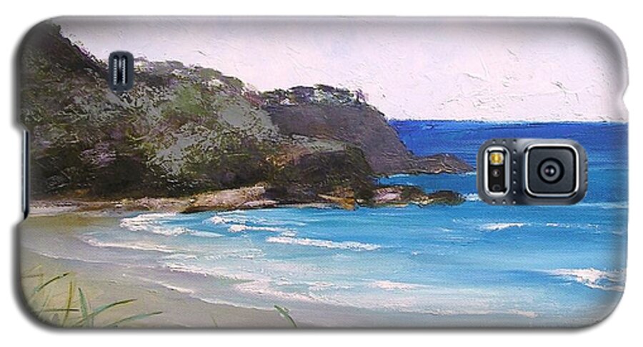 Seascape Galaxy S5 Case featuring the painting Sunshine Beach Qld Australia by Chris Hobel