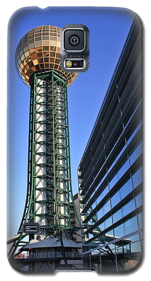 Knoxville Galaxy S5 Case featuring the photograph Sunsphere and Conference Center by Melinda Fawver
