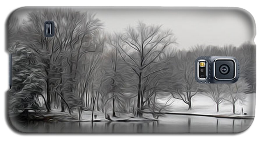 Swan Lake Galaxy S5 Case featuring the digital art Swan Lake by Kelvin Booker
