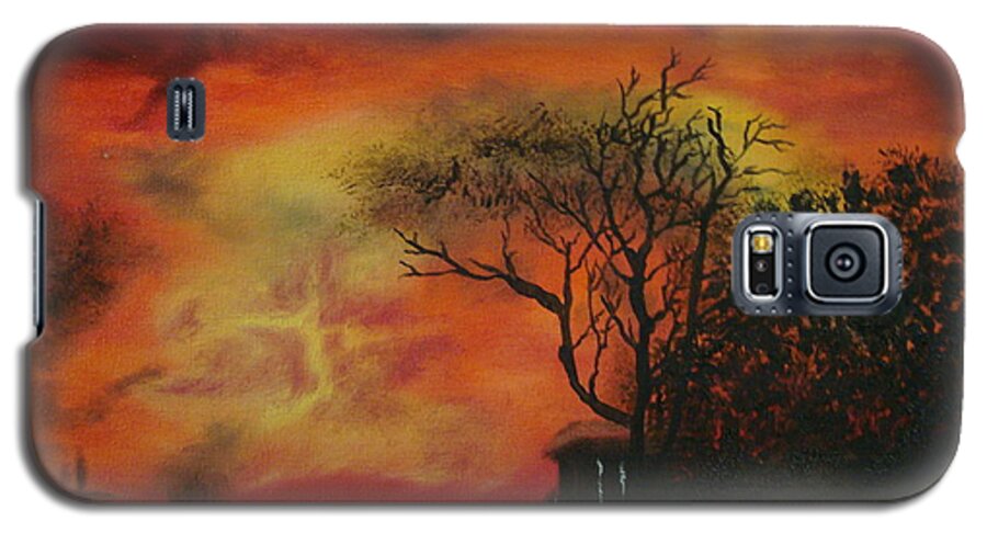 Landscape Galaxy S5 Case featuring the painting Sympathy For The Devil by Stuart Engel