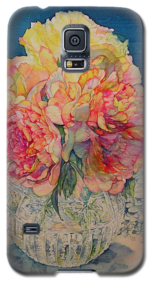 Floral Galaxy S5 Case featuring the painting Tammy's Bowl 2 by Annika Farmer