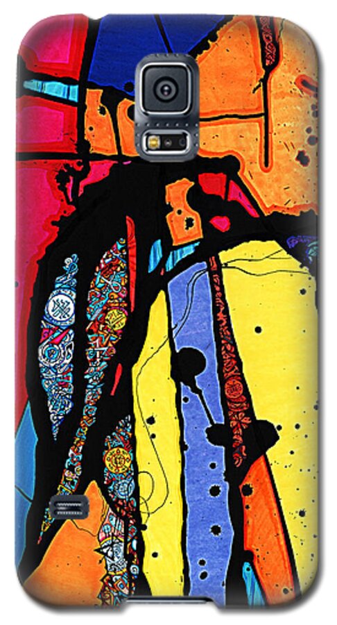Prisma Markers Galaxy S5 Case featuring the drawing Tandem of Spirituality by Joey Gonzalez