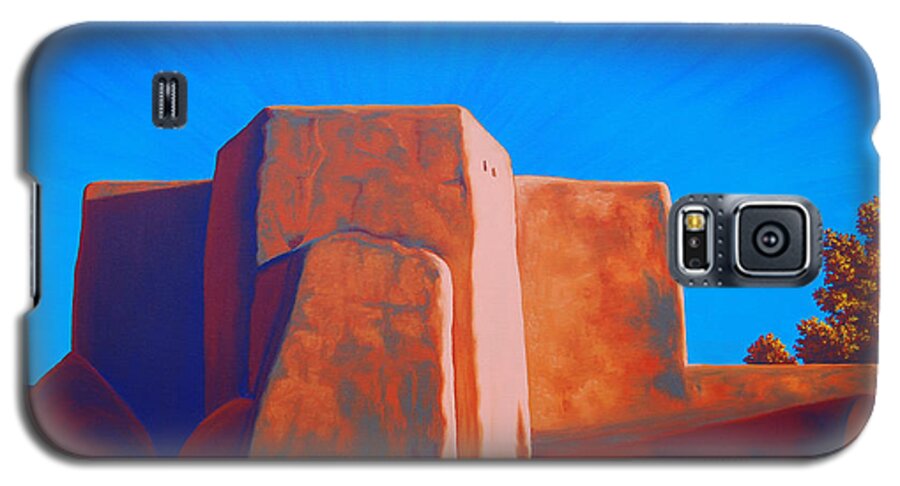 Taos Galaxy S5 Case featuring the painting Taos by Cheryl Fecht