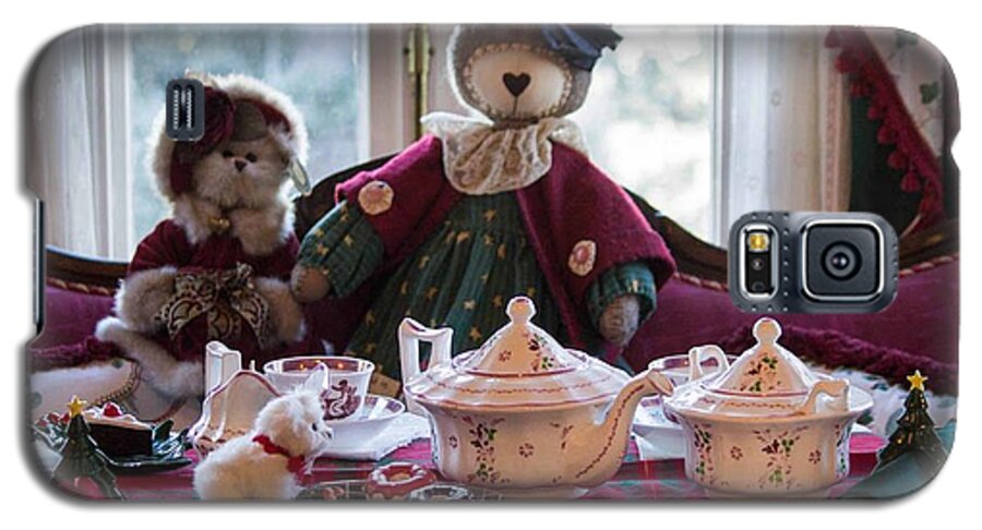 Teddy Bear Galaxy S5 Case featuring the photograph Teddy Bear Tea Party by Patricia Babbitt