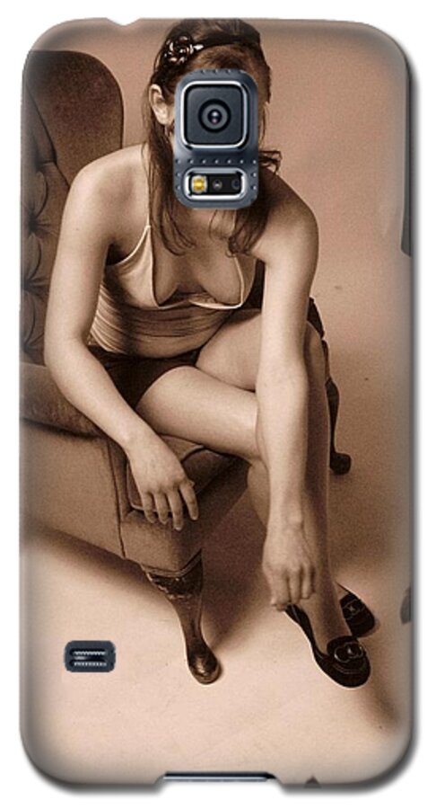 Bare Breasts Galaxy S5 Case featuring the photograph Temptation by David Trotter