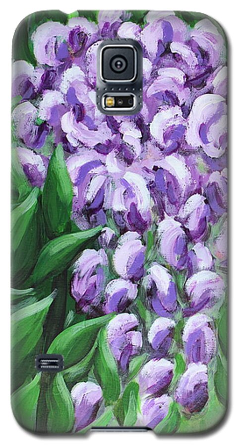 Texas Mountain Laurel Galaxy S5 Case featuring the painting Texas Mountain Laurel by Kume Bryant