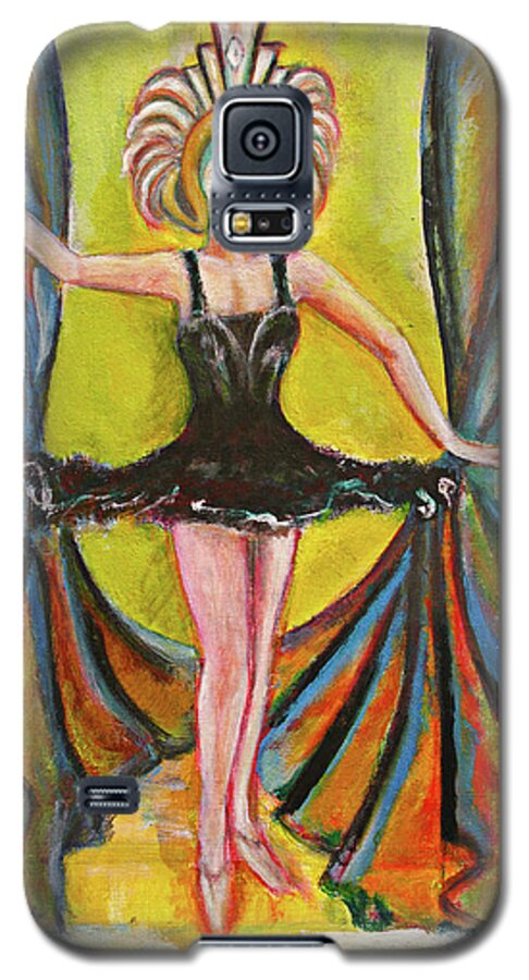 Ballet Galaxy S5 Case featuring the painting The Black Tutu by Tom Conway