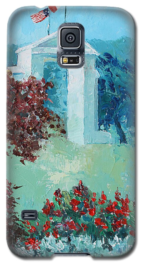 Palette Knife Painting Galaxy S5 Case featuring the painting The Border Line by Marta Styk