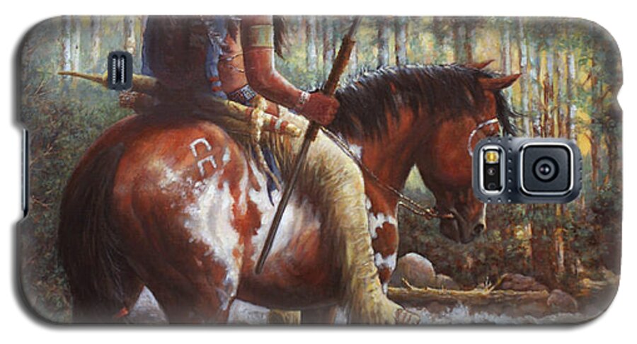 Indian Galaxy S5 Case featuring the painting The Brave by Harvie Brown