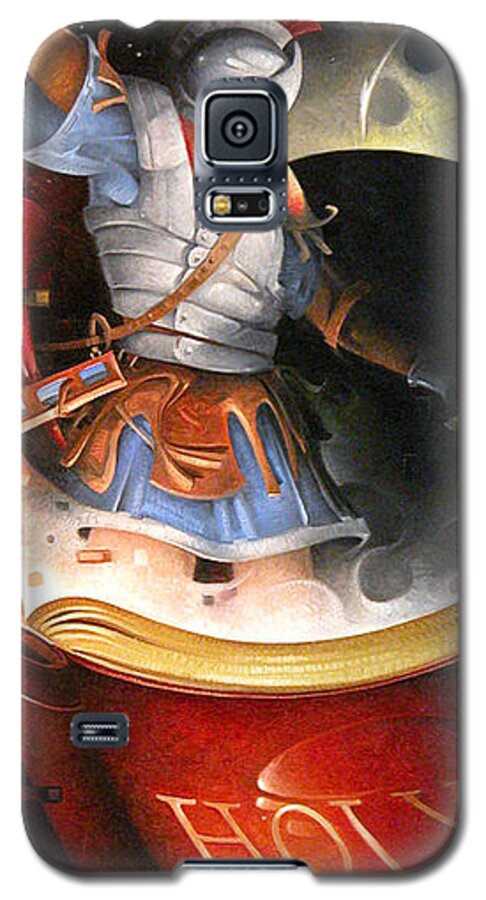 The Christian Soldier Galaxy S5 Case featuring the painting The Christian Soldier by T S Carson