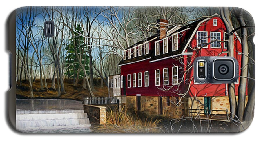 Mill Galaxy S5 Case featuring the painting The Cranford Mill by Daniel Carvalho
