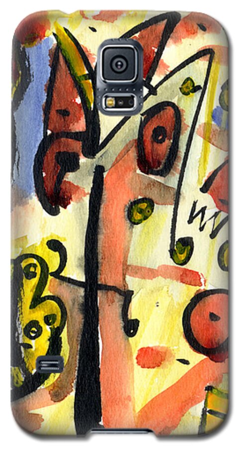 Abstract Art Galaxy S5 Case featuring the painting The Equation by Stephen Lucas