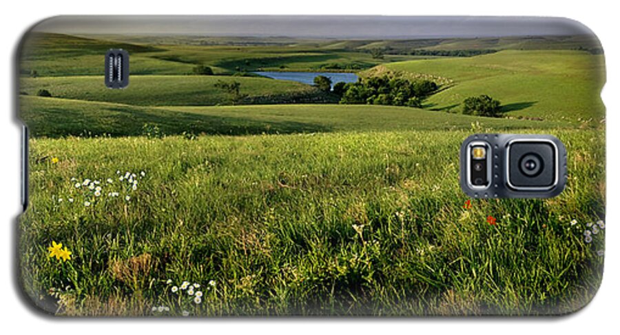 Flint Hills Galaxy S5 Case featuring the photograph The Kansas Flint Hills from Rosalia Ranch by Rod Seel