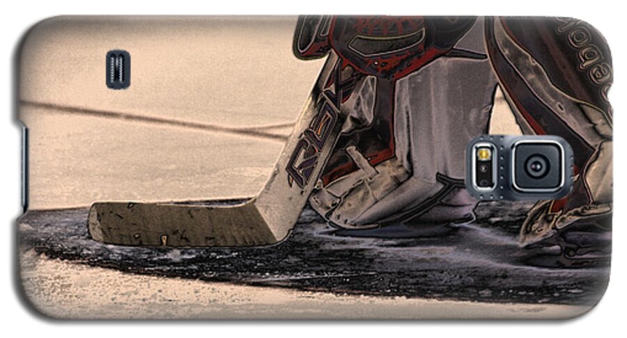 Hockey Galaxy S5 Case featuring the photograph The Goalies Crease by Karol Livote